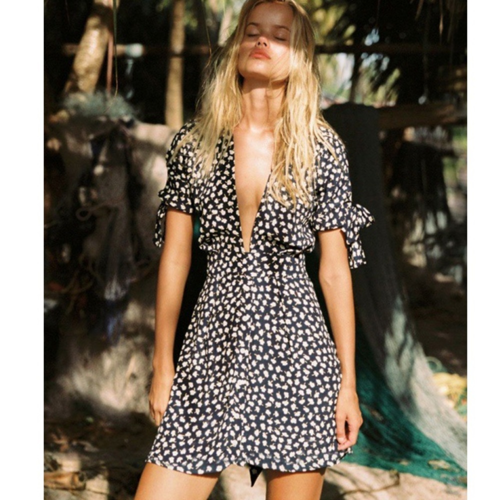 Faithfull the Brand Birgit Dress Vintage Bloom Size Medium New